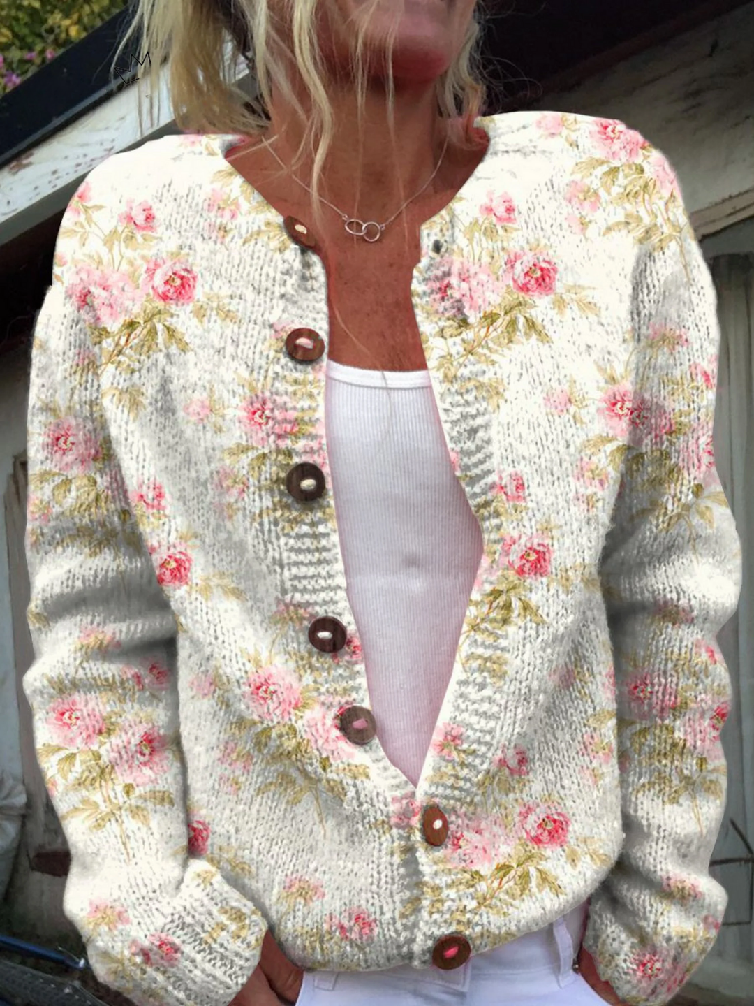 Anne-Cécile | Cardigan fleuri vintage