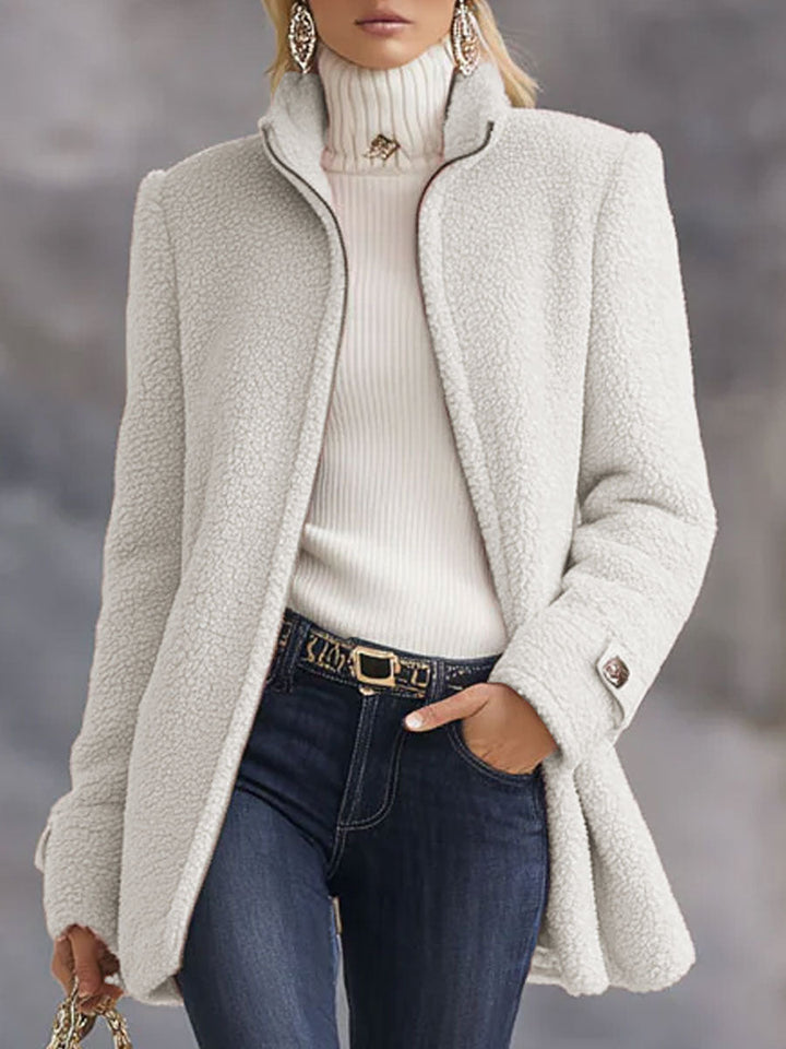 Sidonie | Veste polaire rose vintage zippée