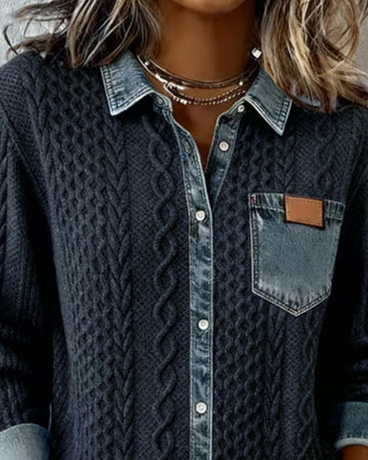 Claire | Chemise en maille torsadée