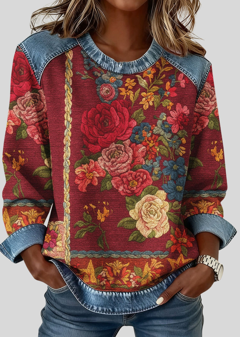 Evelyn | Sweat-shirt à imprimé floral