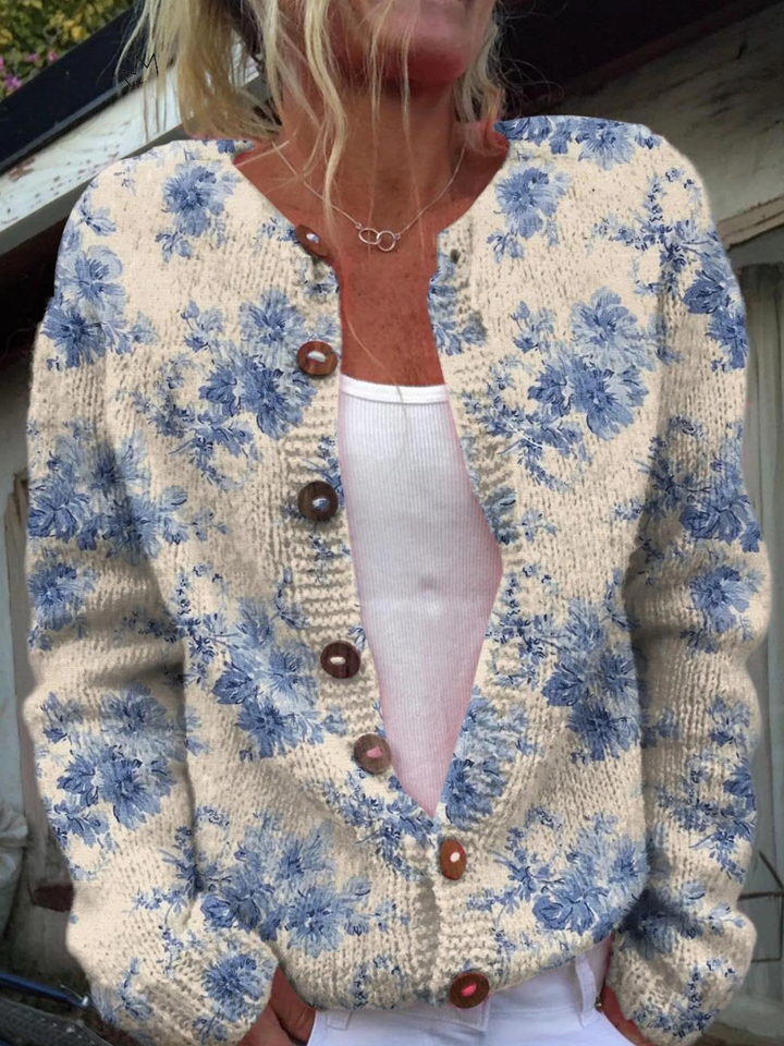 Marie-Paule | Gilet cardigan vintage en maille