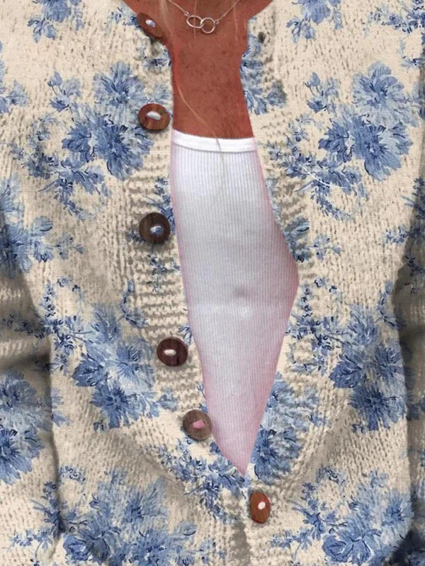 Marie-Paule | Gilet cardigan vintage en maille
