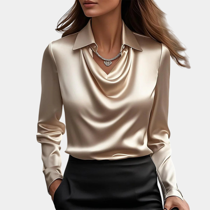 Jacqueline | Élégant Chemisier Brillant