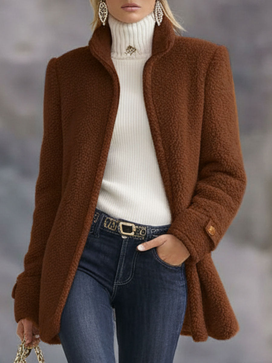 Sidonie | Veste polaire rose vintage zippée