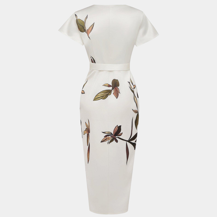 Coralie | Robe portefeuille élégante avec imprimé floral