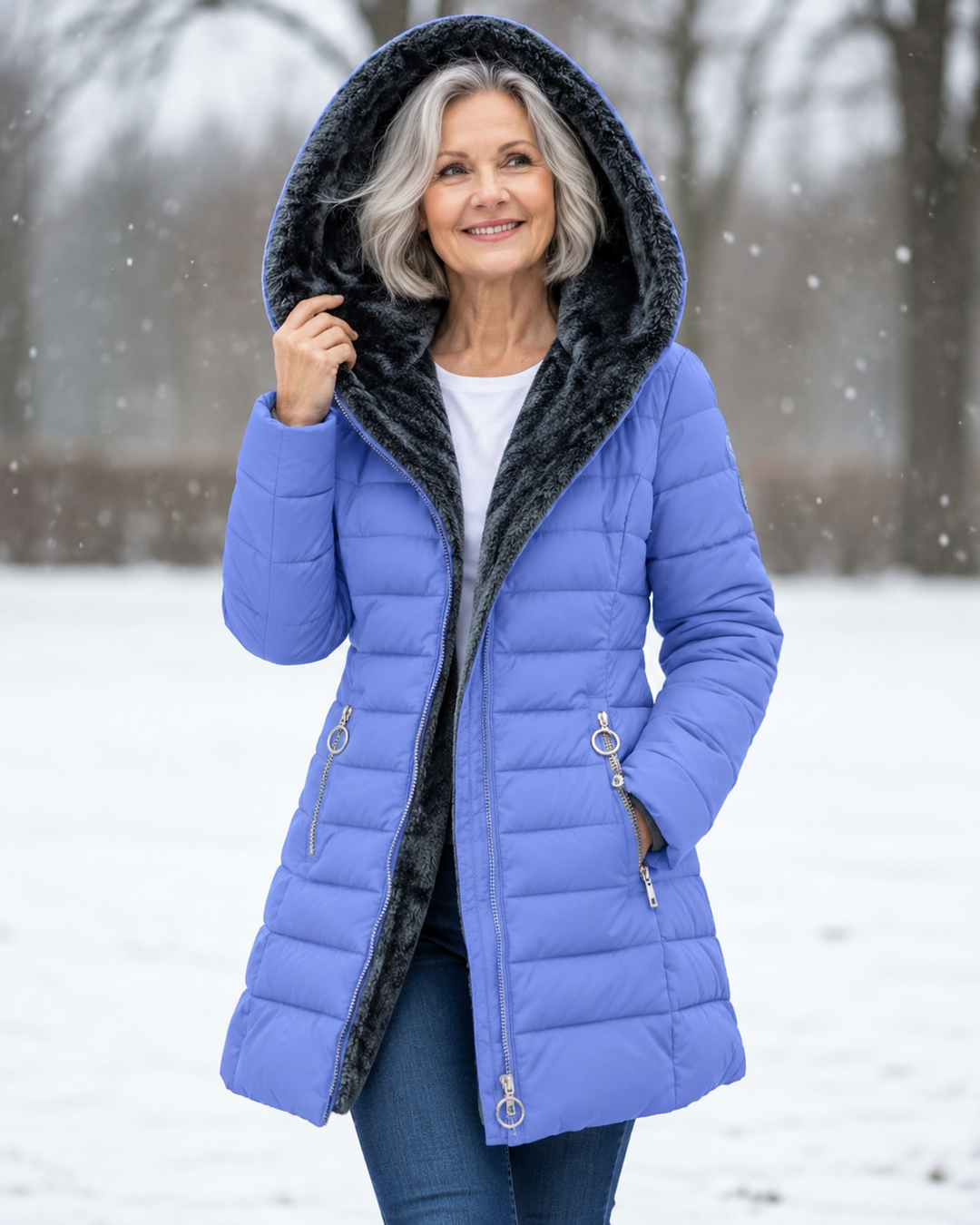 Florentine | Veste matelassée zippée à capuche