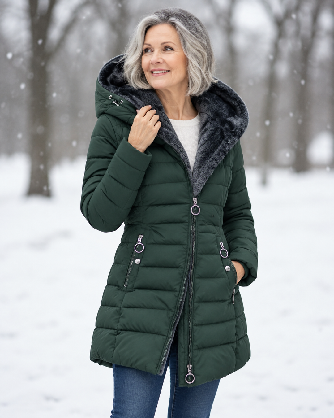 Florentine | Veste matelassée zippée à capuche