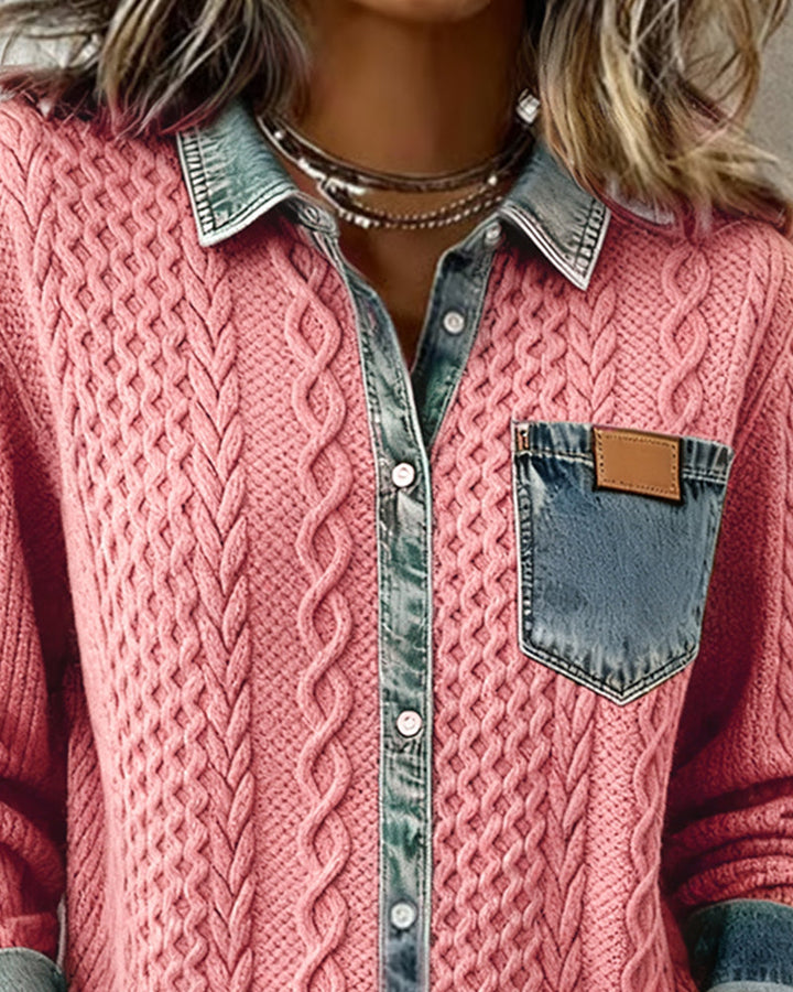Claire | Chemise en maille torsadée