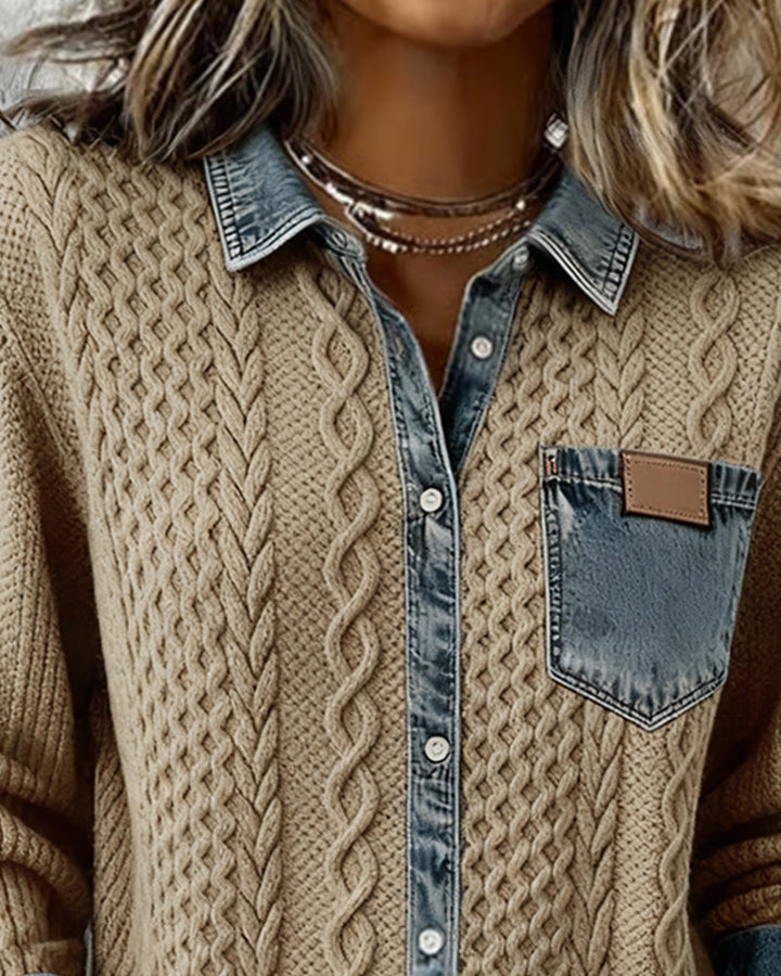 Claire | Chemise en maille torsadée