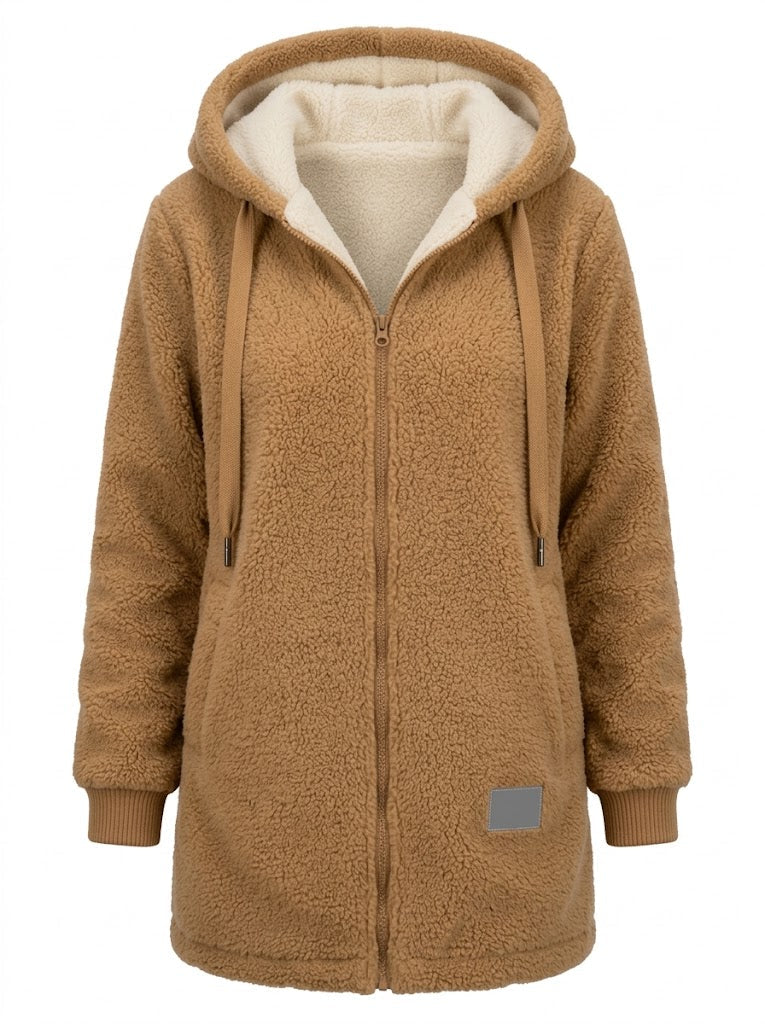 Charlène | Veste polaire à capuche