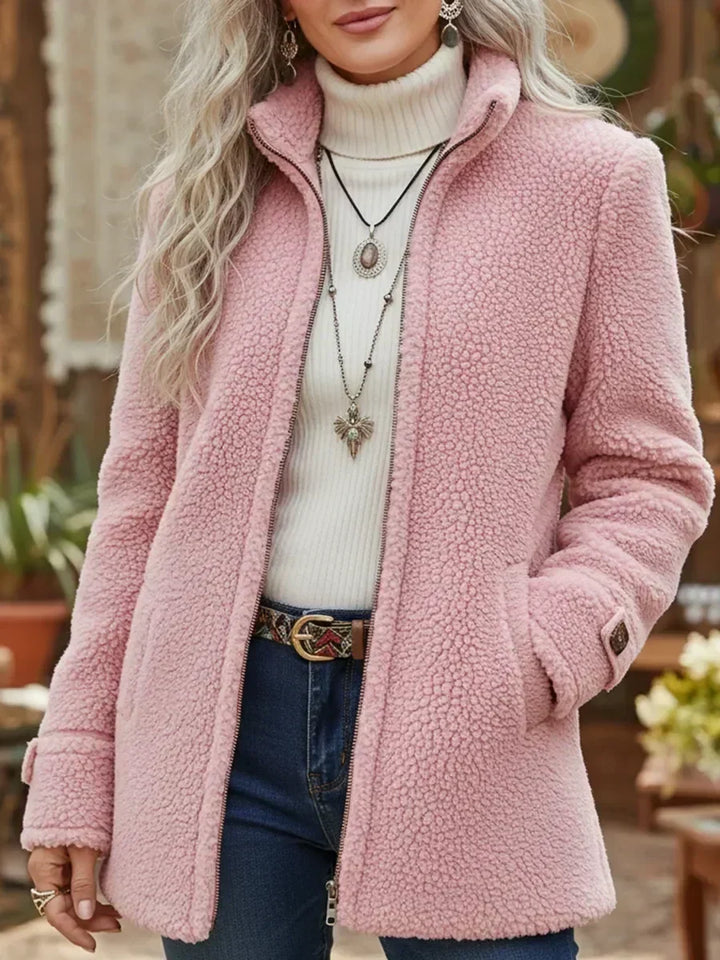 Hermeline | Veste zippée à col montant
