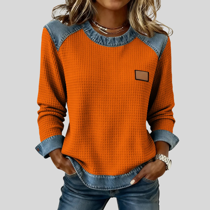 Hyacinthe | Sweat texturé à finitions contrastées