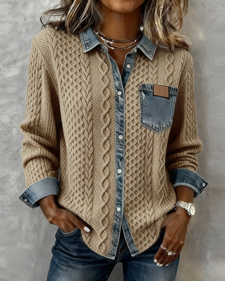 Claire | Chemise en maille torsadée
