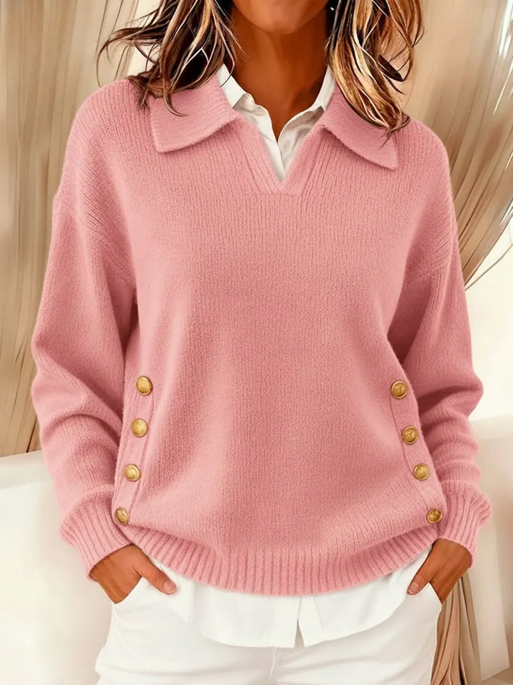 Aglaé | Pull à col polo et boutons