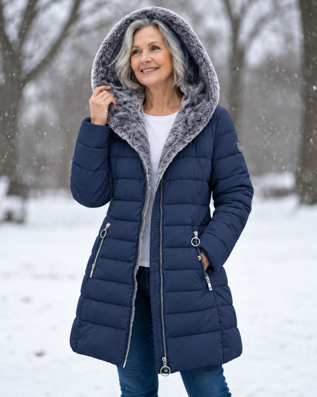 Florentine | Veste matelassée zippée à capuche