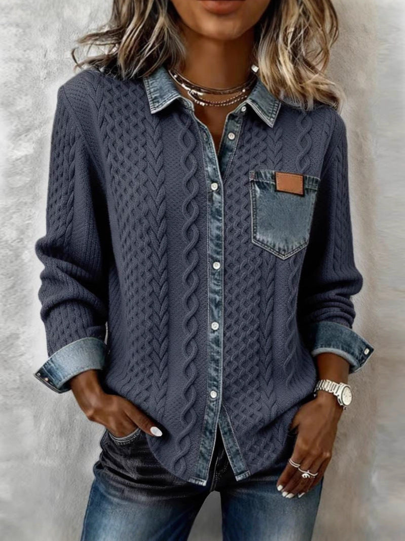 Claire | Chemise en maille torsadée