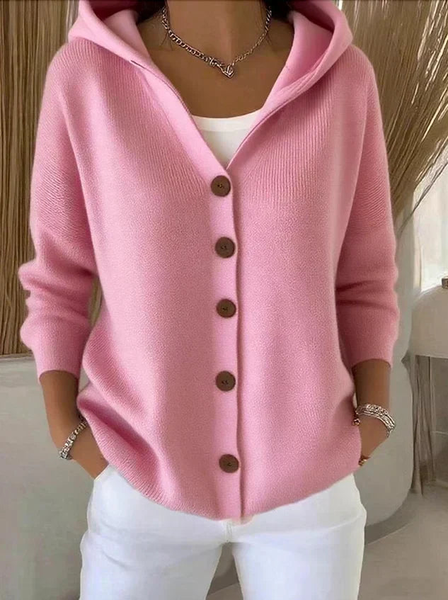 Éloïse | Veste en maille à capuche
