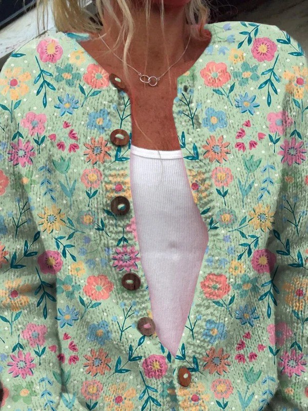 Anne-Claire | Cardigan floral vintage