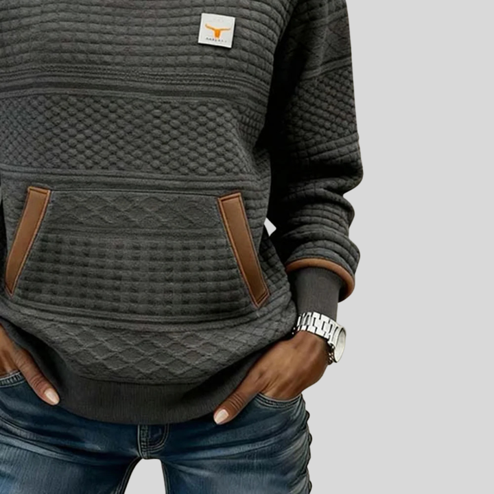 Solange | Sweat matelassé col rond