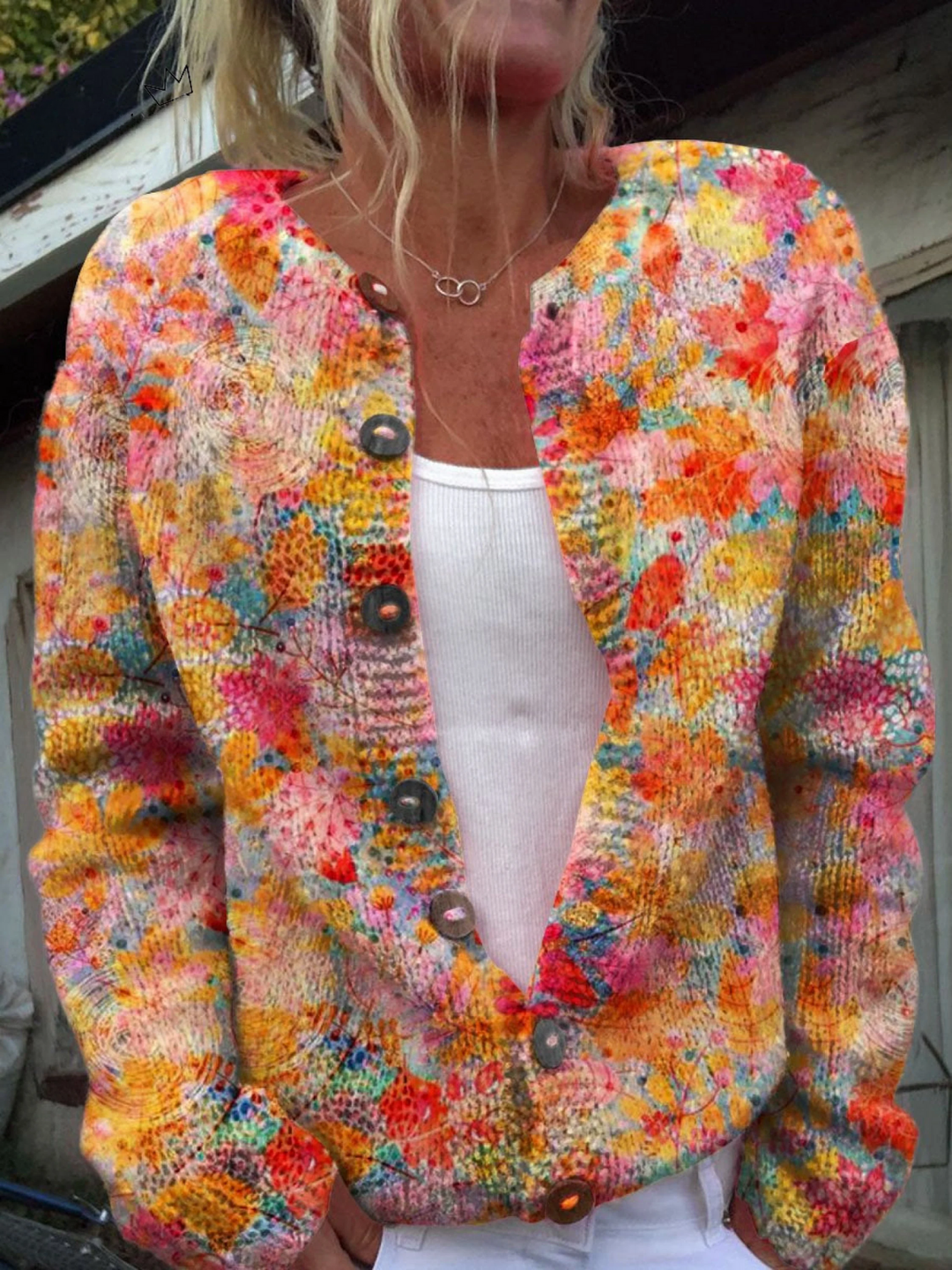 Claudette | Cardigan vintage en maille