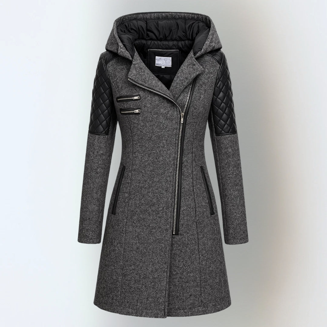 Annette | Veste d'hiver zippée à capuche