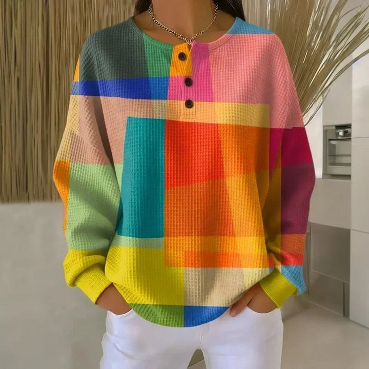 Eulalie | Pull gaufré doublé en maille