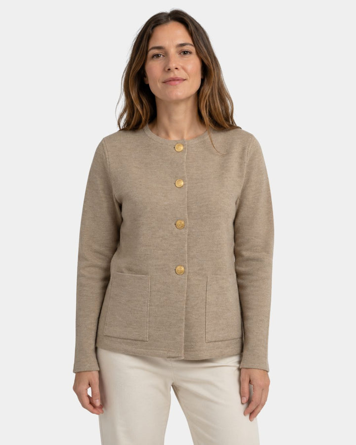 Ghislaine | Cardigan en laine mérinos