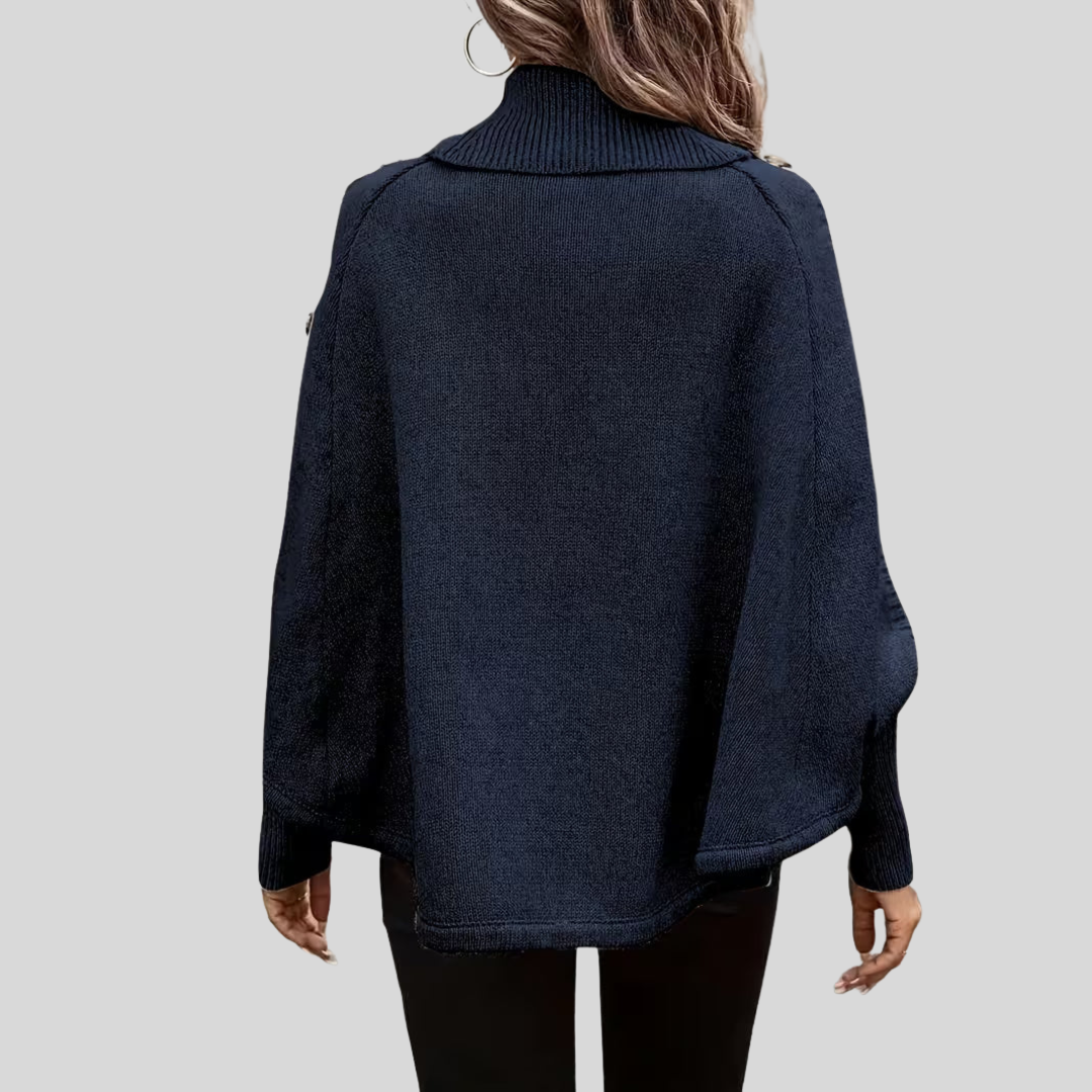 Hope | Pull en maille torsadée à col montant