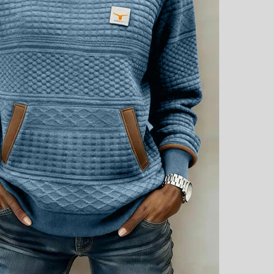 Solange | Sweat matelassé col rond