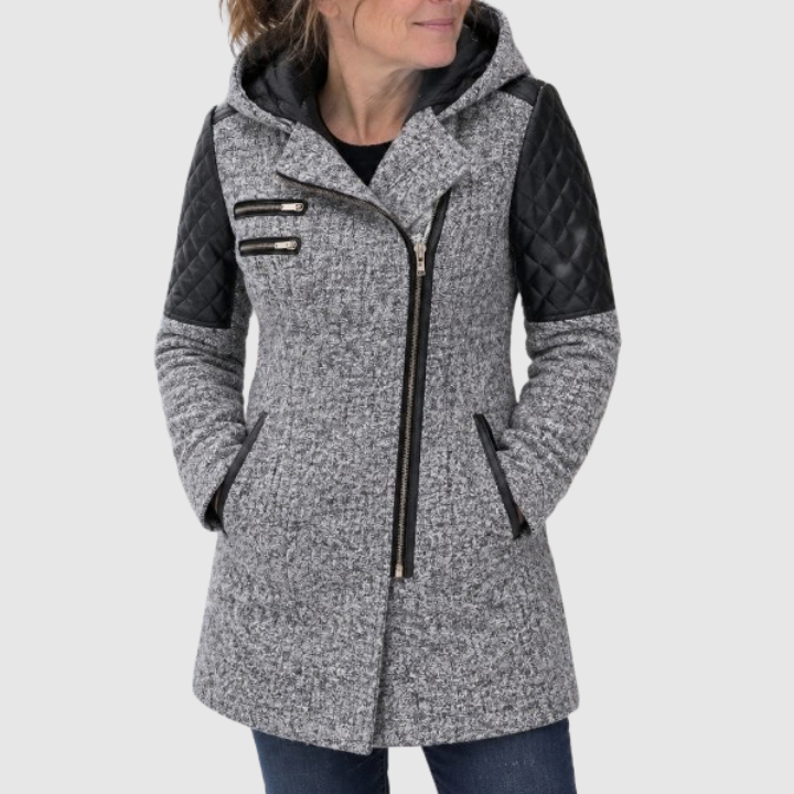 Annette | Veste d'hiver zippée à capuche