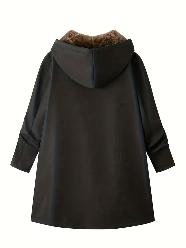 Elsa | Manteau à capuche doublé sherpa
