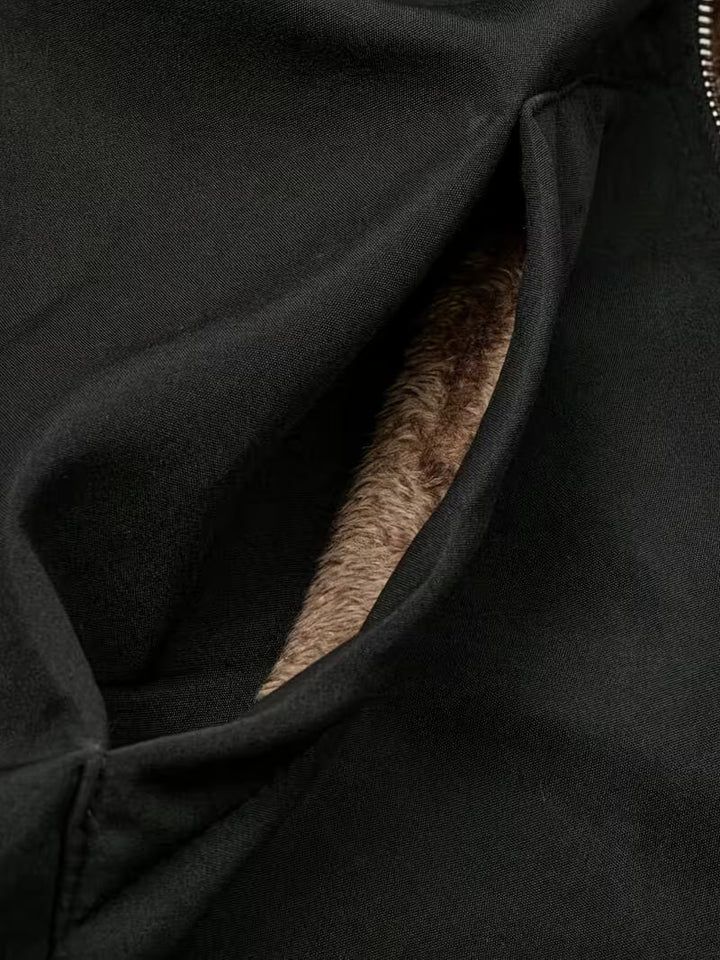 Elsa | Manteau à capuche doublé sherpa