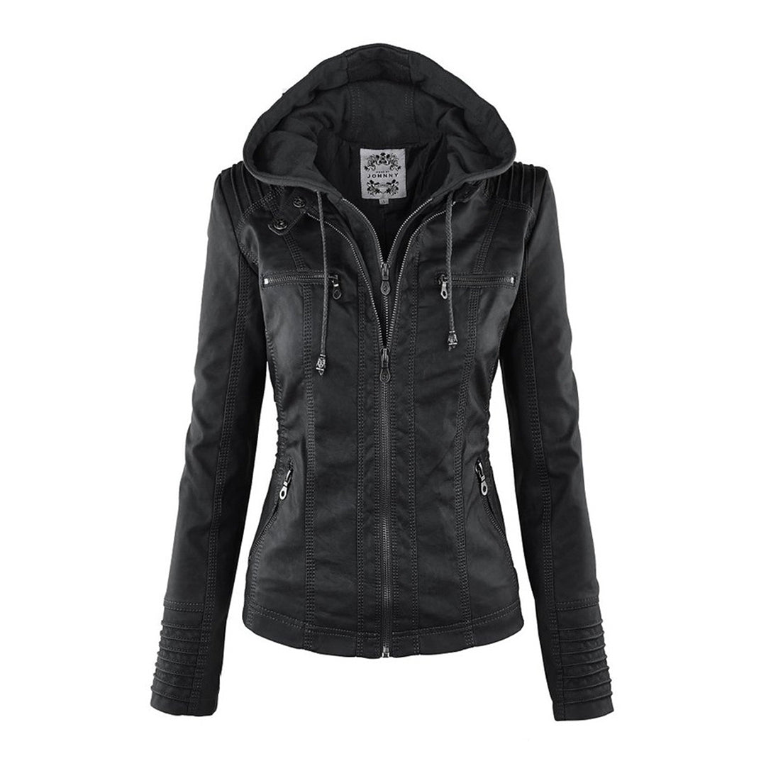Maylis | Veste motarde à capuche