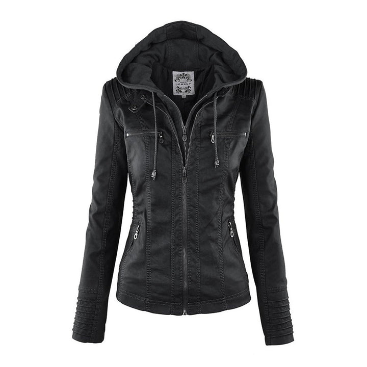 Maylis | Veste motarde à capuche