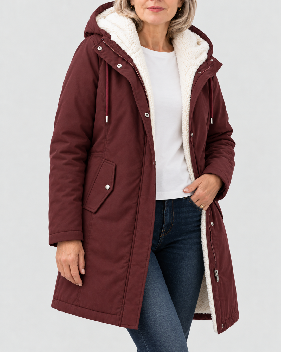 Rosalinde | Manteau chaud à capuche