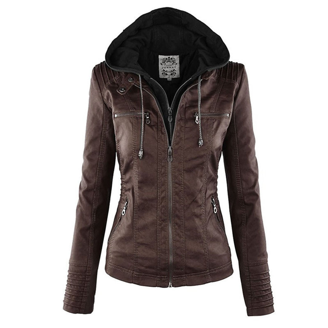 Maylis | Veste motarde à capuche