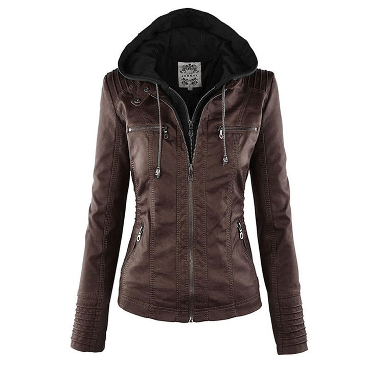 Maylis | Veste motarde à capuche