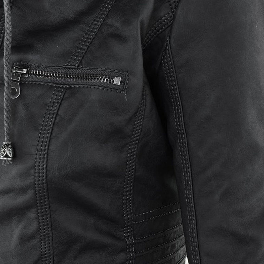 Maylis | Veste motarde à capuche