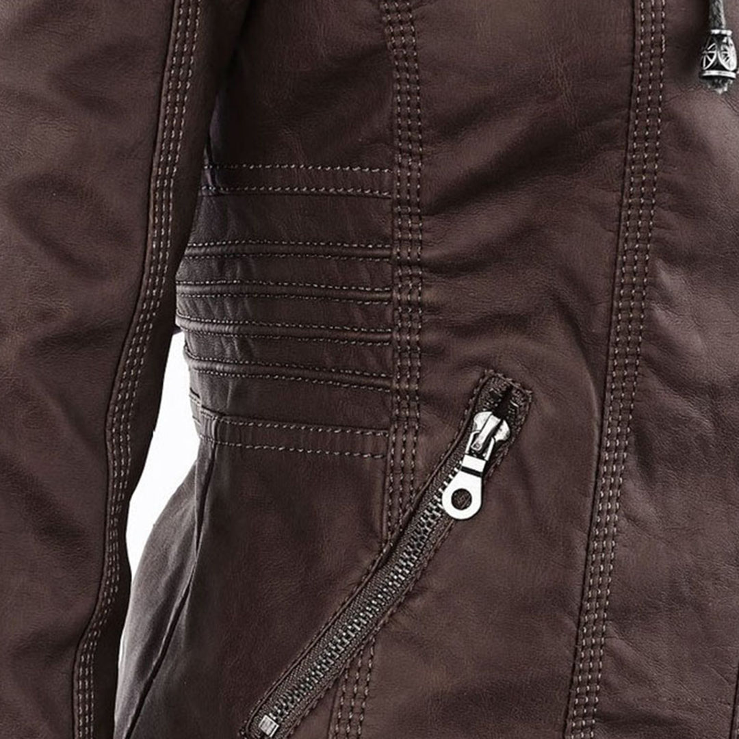 Maylis | Veste motarde à capuche