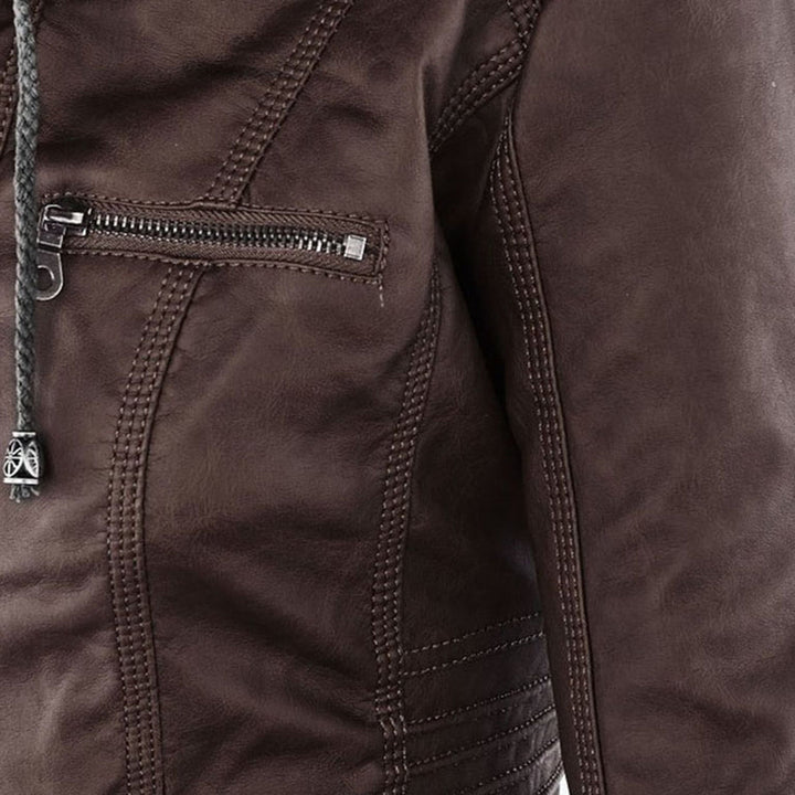 Maylis | Veste motarde à capuche