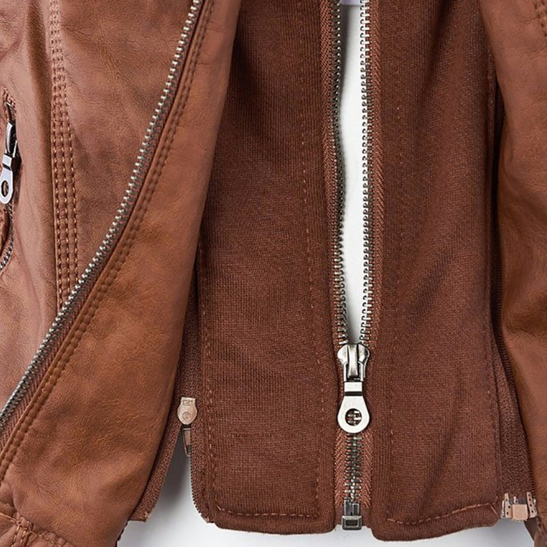 Maylis | Veste motarde à capuche