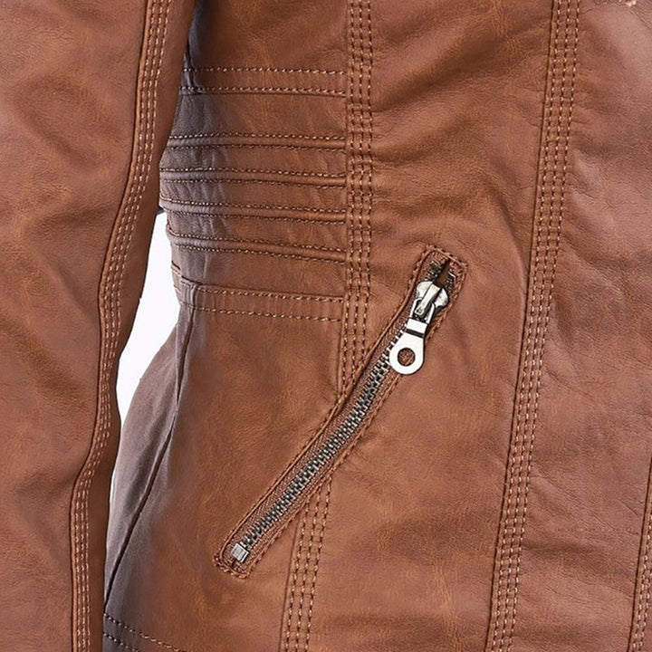 Maylis | Veste motarde à capuche