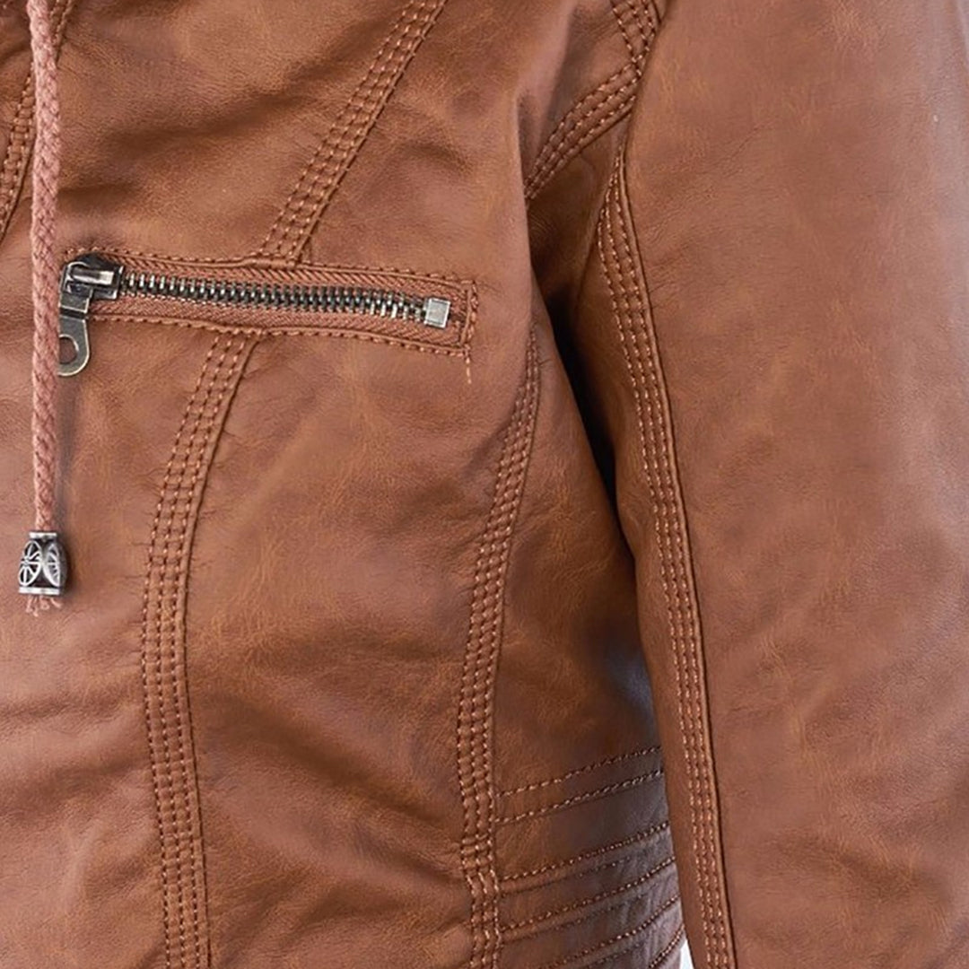 Maylis | Veste motarde à capuche