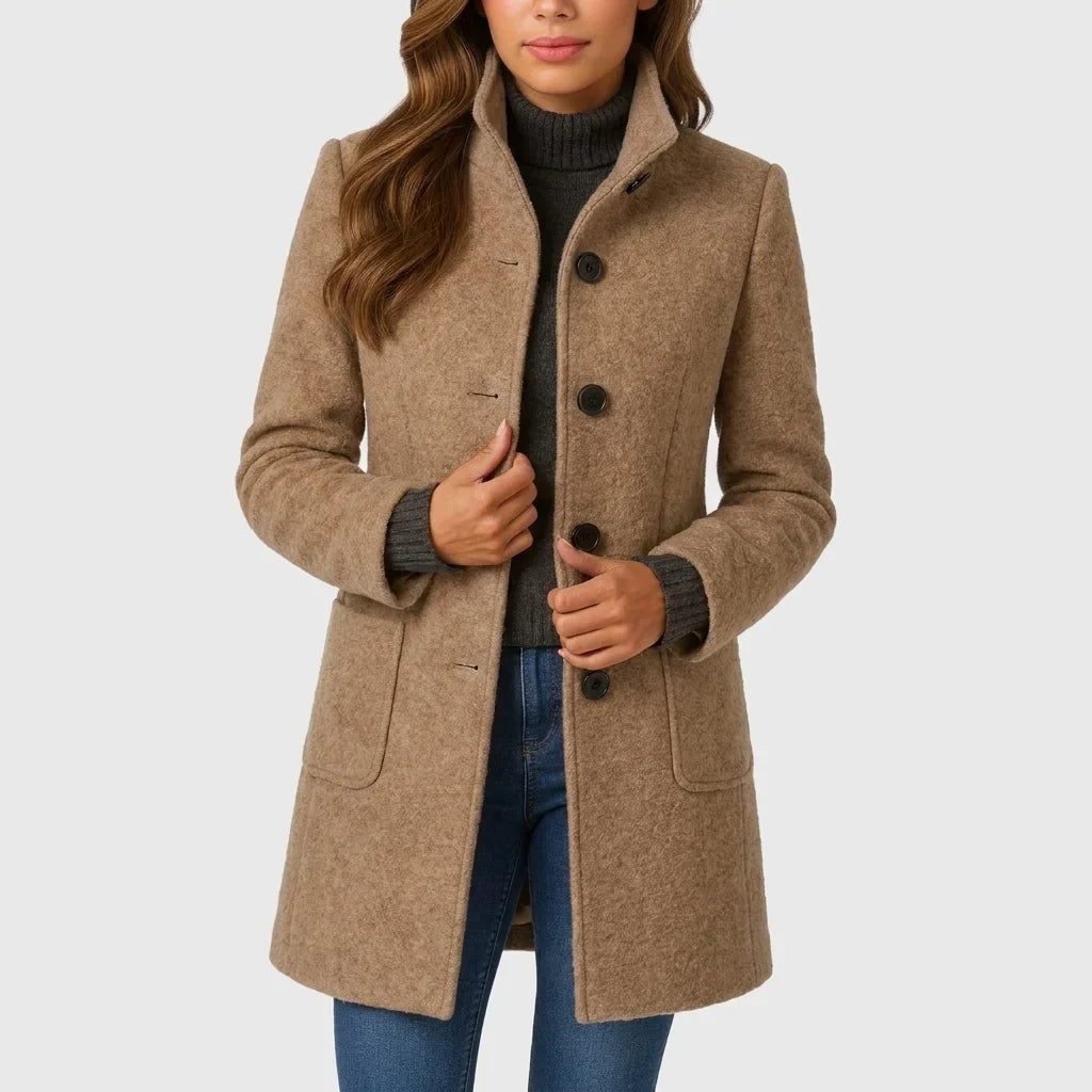 Brigitte | Manteau élégant boutonné
