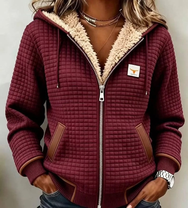Ombeline | Veste matelassée à capuche sherpa
