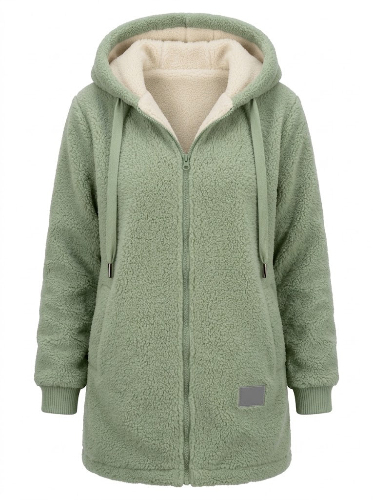 Charlène | Veste polaire à capuche