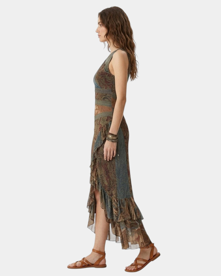 Cyrielle | Robe à imprimé ethnique