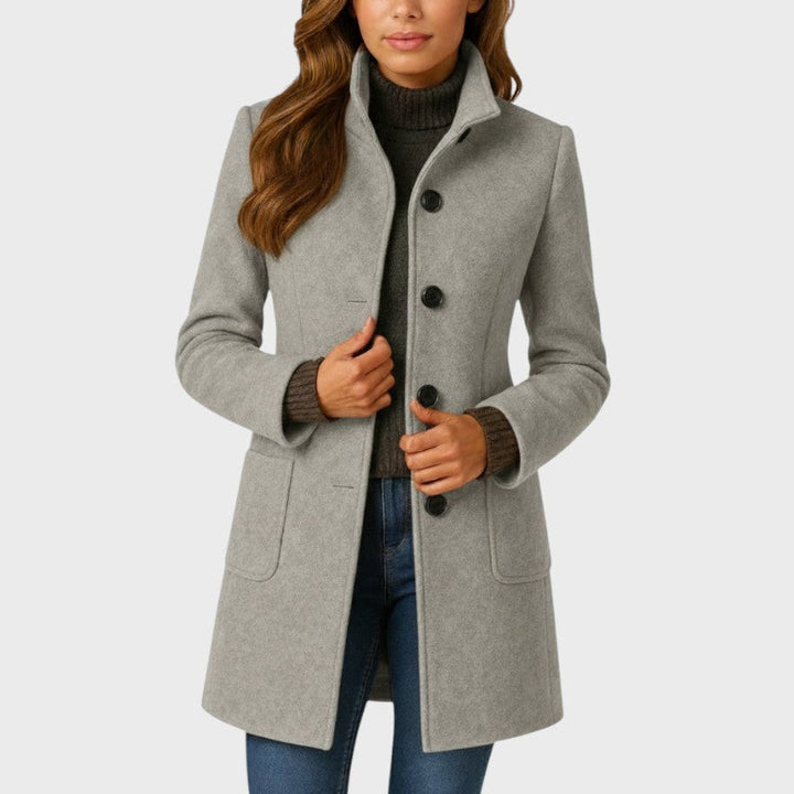 Brigitte | Manteau élégant boutonné
