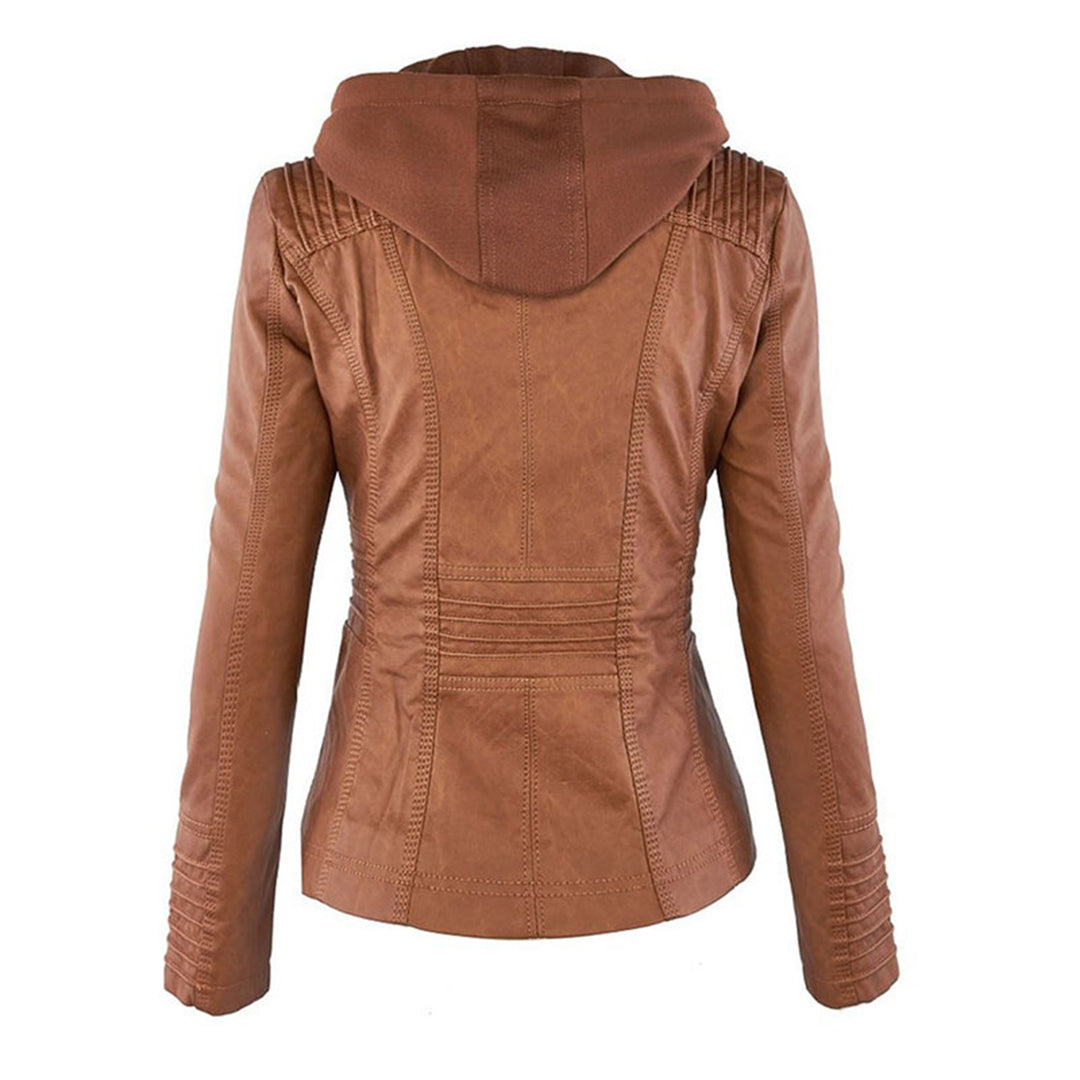 Maylis | Veste motarde à capuche