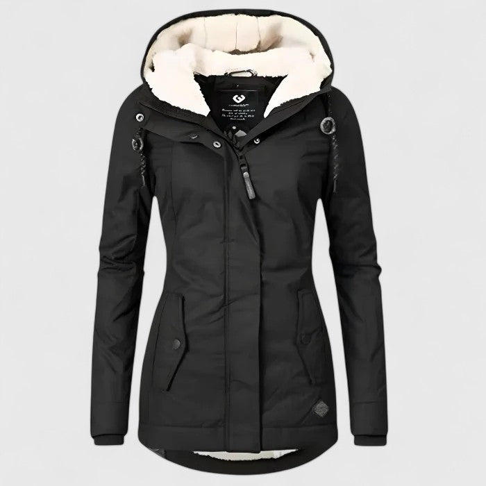 Océane | Parka doublée polaire à capuche